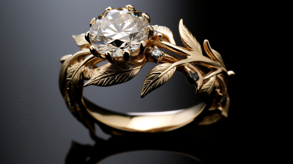 Luxury diamonds engagement ring